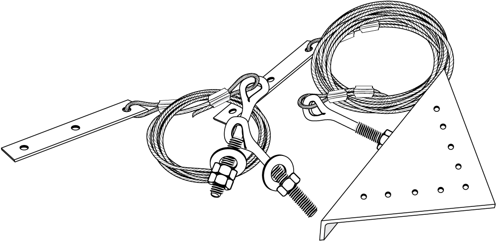 Cable Tie with Angle and Flat Bar