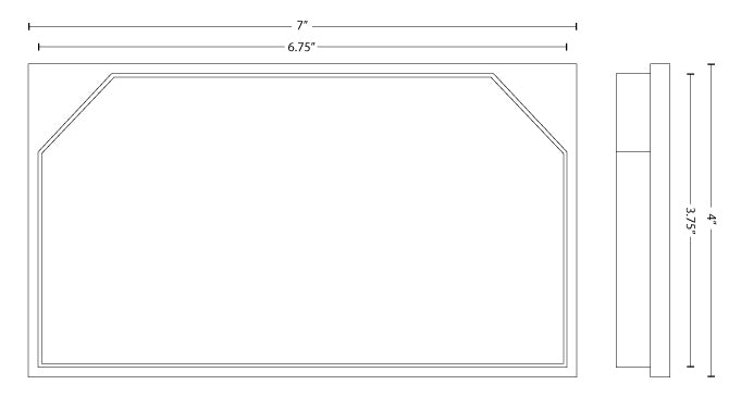 7" Super Gutter End Cap