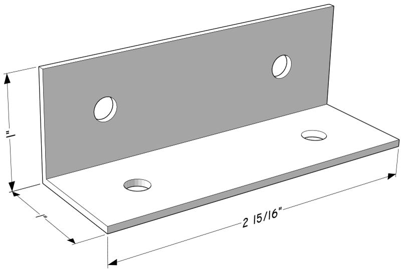 1 x 1 x 3L Angle (Capri) Clip - for 3" Framing