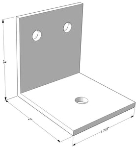 2" x 2" x .125 Angle Clip